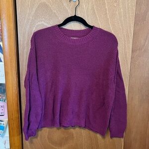 Purple cropped sweater